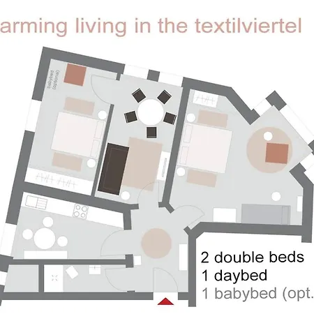 Charmante Stadtwohnung Im Textilviertel اوغسبورغ