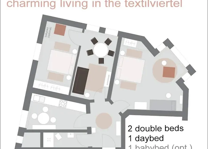 Charmante Stadtwohnung Im Textilviertel Аугсбург